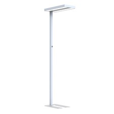 LED Lampadaire Argent Up & Bas 2 X 40W 8800lm 4000K Bureau Lampadaire Dimmable