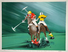 POLO Lithographie VICTOR SPAHN Sport EA Cheval XX°
