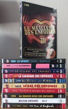 lot x 11 dvd des enfoirés 2004 à 2008 + 2012 2013 2016 2017 + 15 ans + 20 ans