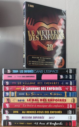 Lot dvd des enfoirés - lot,