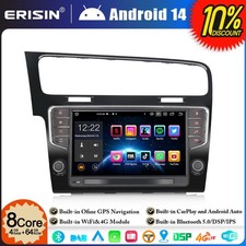 8-Core 64GO 9" Android 14 Autoradio For VW Golf 7/VII DAB+ GPS TNT CarPlay WiFi