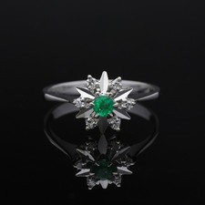 Bague vintage diamants