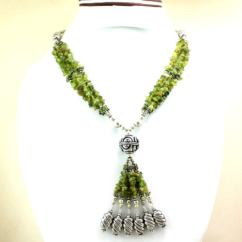 Collier péridot naturel