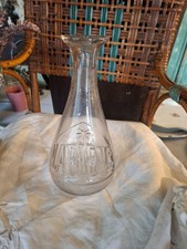 ANCIENNE CARAFE PUBLICITAIRE ** la bleue ** COLLECTION BISTROT