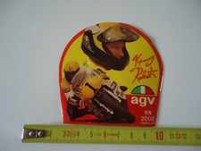 ancien  sitckers / autocollant publicitaire casque agv kr 2000 (kenny robert)