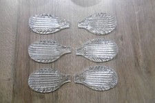 6 ANCIENNES FEUILLES EN VERRE DE MURANO POUR LUSTRE MIROIR VENITIEN VENISE