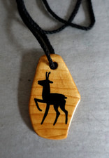 Grandjean-Jourdan Vallauris rare médaillon en céramique émaillée "faux-bois"