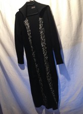 grand gilet noir manteau vintage Et Moi 36 38