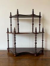 ETAGERE MURALE EN BOIS TEINTE A 3 PLATEAUX NAPOLEON III TINTED WOOD WALLSHELVES