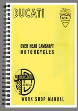 LIVRE D'ENTRETIEN MANUEL D'ATELIER MOTO DUCATI OVER HEAD EN ANGLAIS