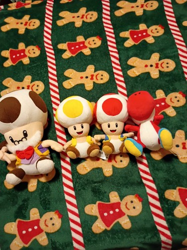 Super mario toad yoshi plush - toad,