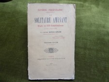 LE SOLITAIRE AMUSANT Règle et 323 combinaisons Deveau-Carlier 1885 Mathématiques
