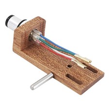 Tourne-disque Headshell Audio Matériel en bois avec remplacement de contrepoids