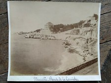 MARSEILLE ROUTE DE LA CORNICHE-PHOTO-TIRAGE ALBUMINE-(26,2x21,7cm)-VERS 1870