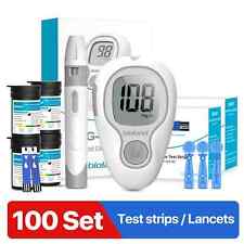 Lecteur De Glycémie  Ensemble Complet Bandelettes De Test De Glucose Médical