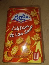 BOITE A BISCUIT APERITIF BELIN EN METAL edition de l an 2000