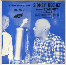 SIDNEY BECHET "LA COMPLAINTE DES INFIDELES" JAZZ EP 1955 VOGUE 7106