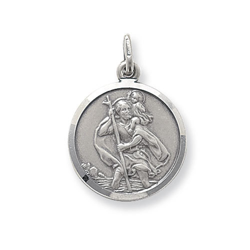 Argent sterling rond saint - argent,