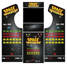 Stickers borne arcade - modèle Space Invaders