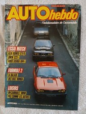 AUTO HEBDO N°414 4/4/1984 ALFA ROMEO GTV6 BMW 323i SIERRA XR4i MASERATI LAMBORGH
