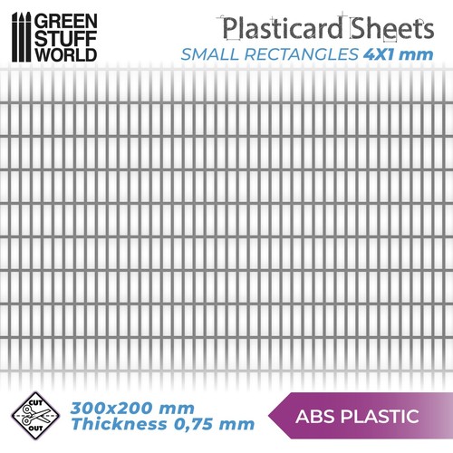 Plaque plasticard texturé - plasticard,