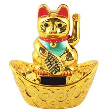 Chat chanceux signe porte