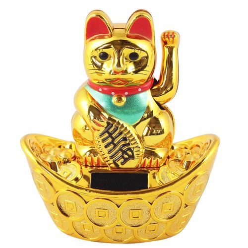 Chat chanceux signe porte