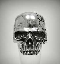 Bague lourde en argent massif