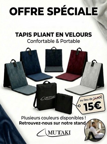 Tapis prière pliant - tapis, de