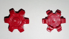 PLAYMOBIL 5616 3263 3265 4084 VEHICULES - 2x Enjoliveurs rouge- 30239720 -