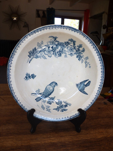 Ancien plat creux - ancien, faïence
