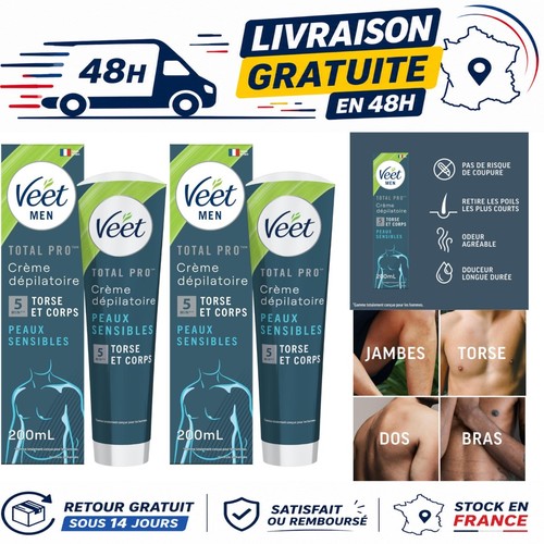 Veet men crème - veet, dépilatoire