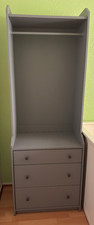 Armoire ouverte avec 3 tiroirs, gris, 70x199 cm HAUGA IKEA