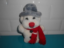 17.12.17.9 Peluche BOULI 18cm Bonhomme de neige écharpe Roda  plush
