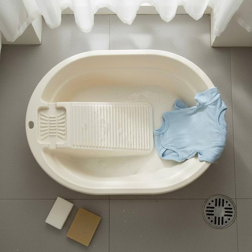 Bassine avec planche laver - planche, à