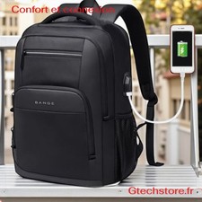 Bange Sac à Dos Homme Moto Tactique Sport Voyage Affaires PC Portable USB