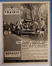 Automobile RENAULT PRAIRIE COLORALE  publicité 1952