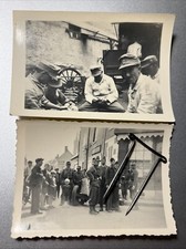 Allemagne Lot 2 photo Gebirgsjager Chasseurs Montagne 6x9 Cm France Casquette