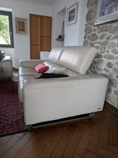 2 canapés cuir 3 places Poltronesofà