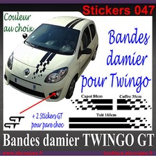 Kit Bandes damier pour Twingo