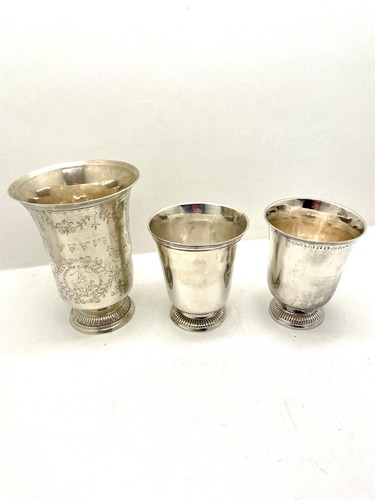 Trois timbales argent - trois,