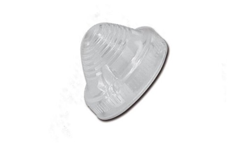 Cabochon rond blanc - pour, 2cv