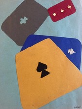 beau Collage 1954 Carte Cœur