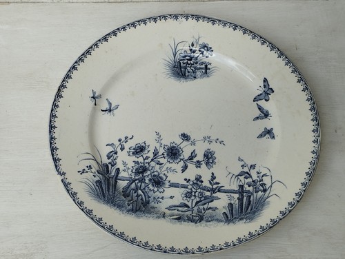 Assiette plate sarreguemines - assiette,