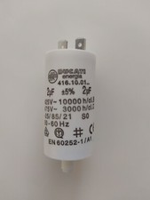 Condensateur Moteur permanent 2µF 2uF 450V à cosses 6,3mm