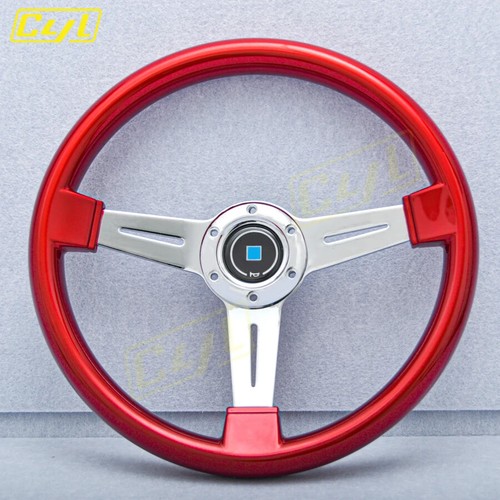 Red color racing steering - red,