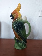 Grand pichet Perroquet,ceramique  Saint Clément.