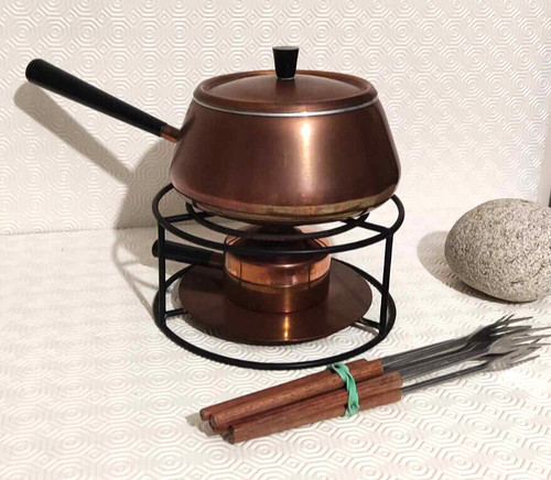 Ensemble fondue cuivre - ensemble, en