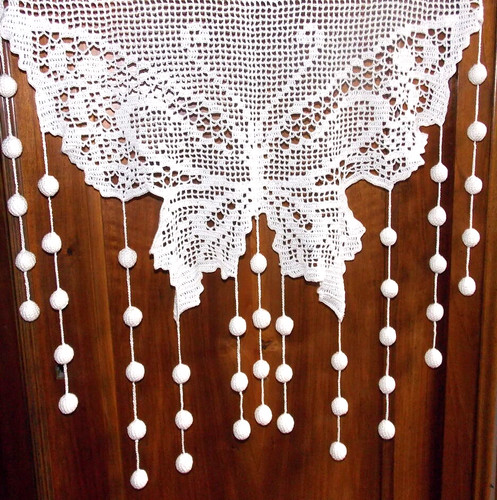 Rideau crochet main artisanat - rideau,