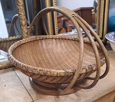 Ancien Petit Panier En Osier 